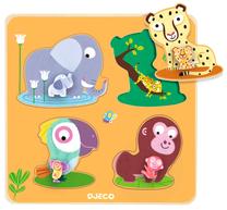 Puidust pusle Djeco Mamijungle DJ01054
