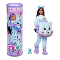 Lelle ar aksesuāriem Mattel Barbie Cutie Reveal Care Bears Dream Bright Bear JFV61, 30 cm, violeta krās.