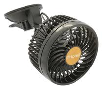 Ventilators Compass Mitchell, 11.5 cm x 11.5 cm, melna krās./oranža krās.