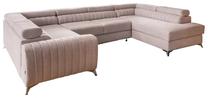 Kampinė sofa Louis Gojo 101, rožinė sp., dešininė, 202 x 347 cm x 92 cm