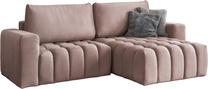 Kampinė sofa Bonett Monolith 63, rožinė sp., dešininė, 175 x 250 cm x 92 cm