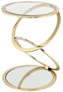 Kavos staliukas Paris Prix Spiral 525, aukso sp., 40 cm x 40 cm x 55 cm