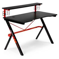 Arvutimängulaud ModernHome CN-1925, 120 cm x 60 cm, 73 cm, must v./punane v.