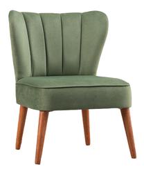 Krėslas Hanah Home Layla 825BLC2305, riešuto sp./žalia sp., 50 cm x 67 cm x 80 cm