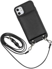 Telefona vāciņš Hama Mirror Cross-Body, melna krās., Apple