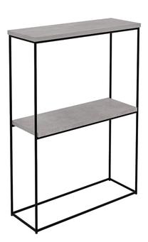 Консольный стол ADRK Velo, черный цв./серый цв., 20 см x 60 см x 80 см