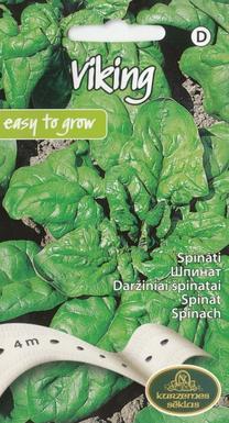 Семена Kurzemes sēklas, шпинат Spinach Viking, 4 г