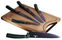 Kööginugade komplekt, koos lõikelauaga Berlinger Haus Emerald BH-2551, 6 tk