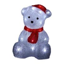 Kalėdinė dekoracija, "Meškutis" Christmas Touch XY-BL3-30B, 30 cm, balta sp.