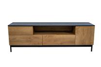 ТВ стол Domoletti DR-TV-6035B, дубовый цв./черный цв.