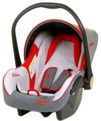 Kaasaskantav turvahäll 4Baby Colby Deluxe, punane v./hall v., 0 - 13 kg