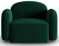 Krėslas Micadoni Home Blair Velvet, tamsiai žalia sp., 119 cm x 87 cm x 80 cm