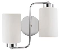 Valgusti seinale Opviq Balcova N-346 525NOR3121, E27, 2 x 40 W, valge v. / hõbe v.
