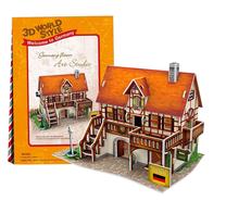 3D dėlionė 3D World style 23125, 11.2 cm x 11.7 cm, 39 vnt., ruda sp.