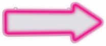 Dekoracija „Rodyklė“ Manta Style Neon Lights su LED apšvietimu, 16.8 cm, rožinė sp.