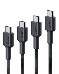 Kabelis Aukey CB-CD37, USB/USB Type-C, 300 cm, juoda sp.