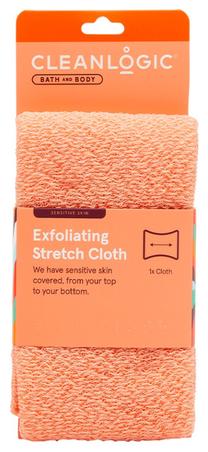 Masāžas beržamais Cleanlogic Bath & Body Sensitive Exfoliating Stretch, 45 cm x 22 cm, (krāsa/dizains tiek izvēlēts nejauši)