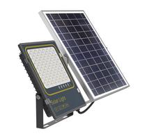 Prožektors ar saules bateriju, brīvi stāvošs CristalRecord Bee Solar, 300 W, 3900 lm, 3000 °K, IP66, pelēka krās./antracīta krās.