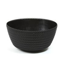 Gėlių vazonas Lamela 786-04, plastikinis, 30 cm x 30 cm, Ø 30 cm, juoda sp.
