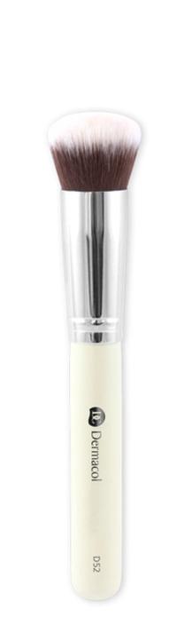 Birstīte, grima bāzei Dermacol D52 Foundation & Powder Brush 79986, balta krās.