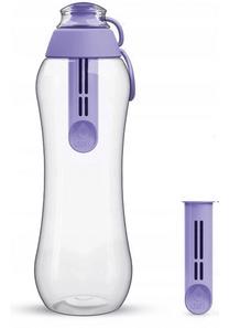 Ūdens pudele Dafi POZ03174, caurspīdīga krās./violeta krās., plastmasa, 0.5 l