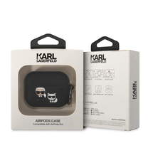 Ausinių dėklas Karl Lagerfeld Airpods Pro, juoda sp.