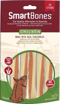 Gardums suņiem SmartBones Sticks, vistas gaļa/dārzeņi, 0.1 kg