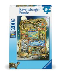Dėlionė Ravensburger Reptiles, 49 cm x 36 cm, 200 vnt., įvairių spalvų