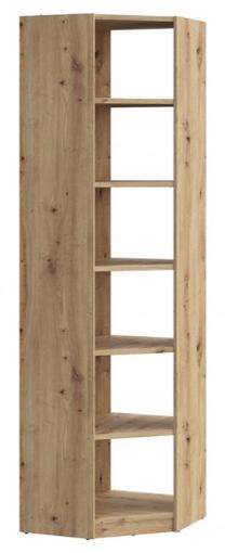 Pastatoma lentyna Forte Candlekeep CDKR809-D78, ąžuolo sp., 220 cm x 61.5 cm x 61.5 cm