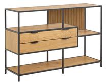 Pastatoma lentyna Seaford, ąžuolo, 114 cm x 35 cm x 78 cm