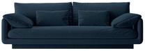 Sofa Micadoni Torino Structured, tamsiai mėlyna sp., 220 x 103 cm x 83 cm