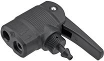 Pompos galvutė BETO LD-8 Tri-valve, plastikas, juoda sp.