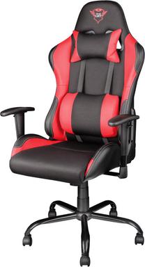 Spēļu krēsls Trust Resto GXT 707, sarkana krās.