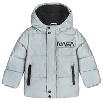 Ziemas jaka, klasisks ar siltinājumu, zēniem Cool Club NASA LOB2712140, sudraba krās., 122 cm