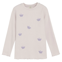 Krekls ar garām piedurknēm, klasisks, meitenēm Cool Club Butterfly CCG2711742, ceriņu krās./gaiši rozā krās., 122 cm