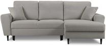 Kampinė sofa Micadoni Home Moghan Boucle 4 Seats, pilka sp., dešininė, 241 x 145 cm x 88 cm