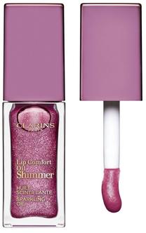 Lūpų blizgis Clarins Lip Comfort Oil Shimmer, 7 ml, 02 purple rain