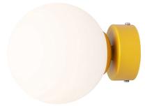 Valgusti seinale Aldex Ball S, E14, 1 x 10 W, valge v. / kollane v.