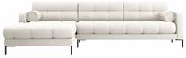 Kampinė sofa Cosmopolitan Design Bali Neve 02, šviesiai smėlinė, kairinė, 185 x 293 cm x 75 cm