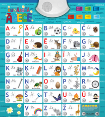 Izglītojošās rotaļlieta Talking Alphabet LV, daudzkrāsaina