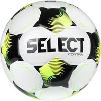 Futbolo kamuolys Select Contra Basic, 5 dydis, balta sp./juoda sp./geltona sp.