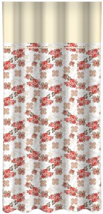 Nakts aizkari ZMH-518, krēmkrāsa/sarkana krās./bēša krās., 160 cm x 250 cm