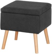 Pufas 4Living Siiri, juoda sp., 45 cm x 45 cm x 48 cm