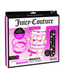Набор для плетения браслетов Make It Real Juicy Couture Perfectly Pink Bracelets, золотой цв./розовый цв.