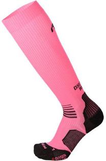 Спортивные носки Mico Long Light Running Oxi-Jet, черный цв./розовый цв., 41-43