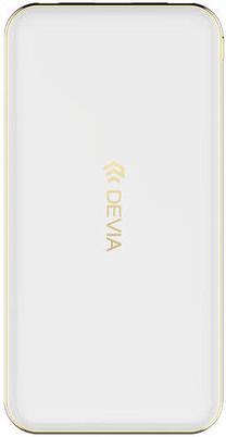 Lādētājs-akumulators (Power bank) Devia, 10000 mAh, balta krās.