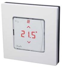 Programmējams apkures termostats Danfoss, iebūvējams sienā, sudraba krās., 8.6 cm, 5 - 35 °C