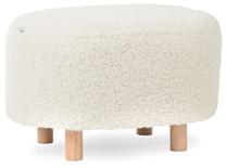 Pufas Homla Alda Boogie Basic, smėlio sp., 50 cm x 40 cm x 31 cm