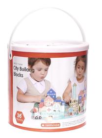 Medinės kaladėlės City Building Blocks 6196