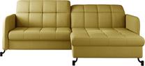 Kampinė sofa Lorelle Solar 45, geltona sp., dešininė, 160 x 225 cm x 105 cm